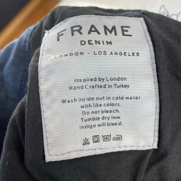 Frame Womens 25 Skinny Jeans Dark Wash Stretchy - Picture 5 of 9